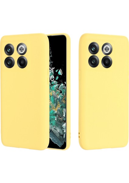 Oneplus 10T 5g/ace Pro 5g Sıvı Silikon Darbeye Dayanıklı Koruyucu Telefon Kılıfı Yumuşak Elyaf Astarlı Çizilmez Kılıf Kayışlı-Sarı (Yurt Dışından) fiyatları