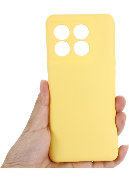 Oneplus 10T 5g/ace Pro 5g Sıvı Silikon Darbeye Dayanıklı Koruyucu Telefon Kılıfı Yumuşak Elyaf Astarlı Çizilmez Kılıf Kayışlı-Sarı (Yurt Dışından) indirimleri