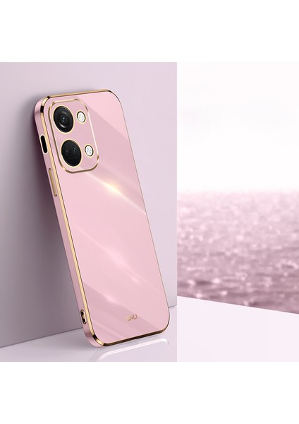 Xınlı Oneplus Nord 3 5g/ace 2V Yumuşak Tpu Telefon Kılıfı Galvanik Kenar Telefon Kapağı-Mor (Yurt Dışından)