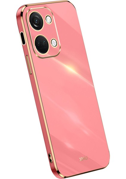 Xınlı Oneplus Nord 3 5g/ace 2V Yumuşak Tpu Telefon Kılıfı Galvanik Kenar Telefon Kapağı-Kırmızı (Yurt Dışından)