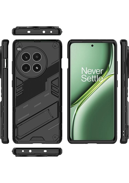 Oneplus Ace 3 Pro 5g Kılıf Kickstand Pc+Tpu Darbeye Dayanıklı Telefon Kılıfı-Beyaz (Yurt Dışından)