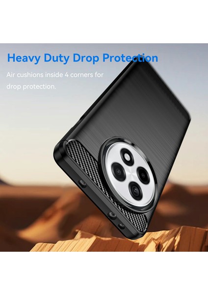 Oneplus 13R 5g/ace 5 5g/ace 5 Pro 5g Koruyucu Kılıf Karbon Fiber Doku Fırçalanmış-Siyah Telefon Kılıfı (Yurt Dışından) modelleri