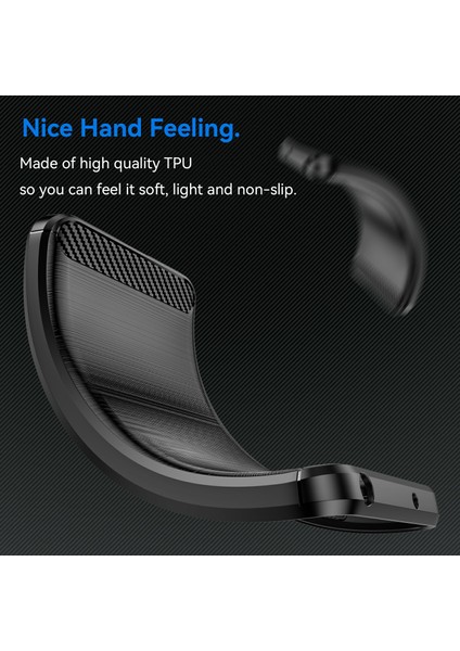 Oneplus 13R 5g/ace 5 5g/ace 5 Pro 5g Koruyucu Kılıf Karbon Fiber Doku Fırçalanmış-Siyah Telefon Kılıfı (Yurt Dışından) fırsatları