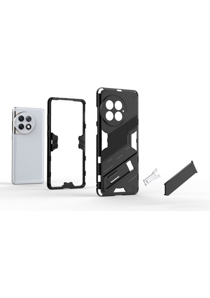 Oneplus Ace 2 Pro 5g Için Düşmeye Dayanıklı Kılıf Pc+Tpu Kickstand Koruyucu Telefon Kılıfı-Gül (Yurt Dışından)