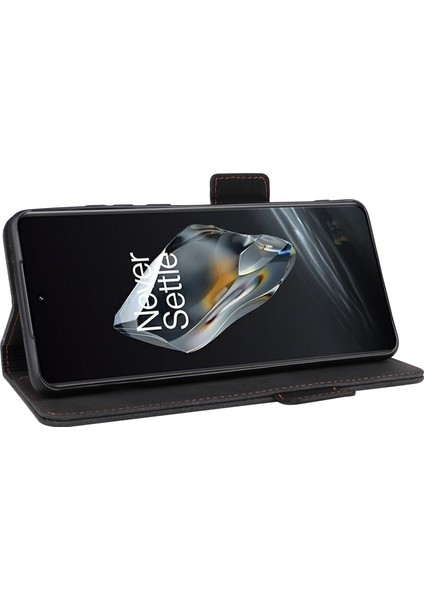Oneplus 12 5g Deri Kılıf Cüzdan Telefon Kılıfı Donanım Dekor-Siyah (Yurt Dışından) modelleri
