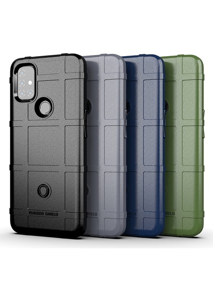 Sağlam Kalkan Kare Izgara Doku Tpu Telefon Kılıfı Oneplus Nord N10 5g-Yeşil (Yurt Dışından) fiyatları