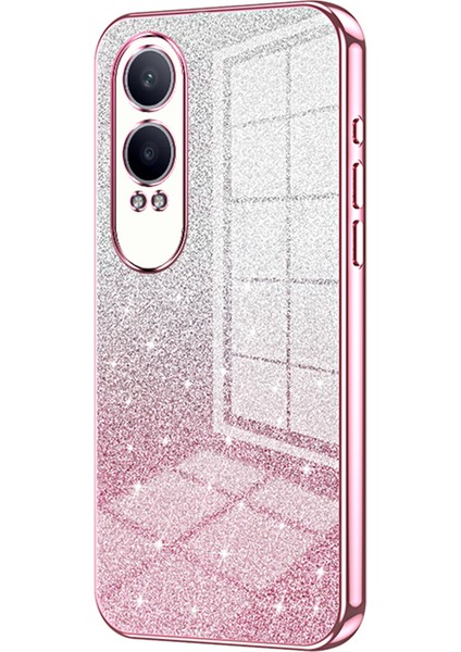 Oneplus Nord Ce4 Lite 5g/oppo K12X 5g(China)Kılıf Degrade Parıltılı Çizilmez Yumuşak Tpu Telefon Kılıfı-Pembe (Yurt Dışından)
