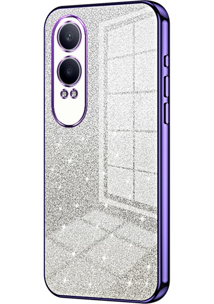 Oneplus Nord Ce4 Lite 5g/oppo K12X 5g(China)Kılıf Degrade Parıltılı Çizilmez Yumuşak Tpu Telefon Kılıfı-Mor (Yurt Dışından)