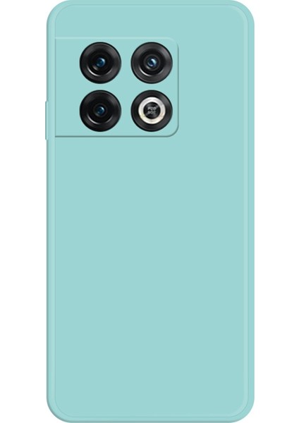 Oneplus 10 Pro 5g Ka Tpu+Mikrofiber Astar Cep Telefonu Koruyucu Kılıf Düz Kenar Telefon Arka Kapağı-Camgöbeği (Yurt Dışından)