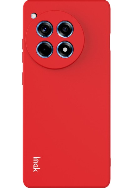 Imak Uc-4 Serisi Oneplus Ace 3 5G/12R 5g Kılıf Düz Kenar Yumuşak Tpu Telefon Kılıfı-Kırmızı (Yurt Dışından)