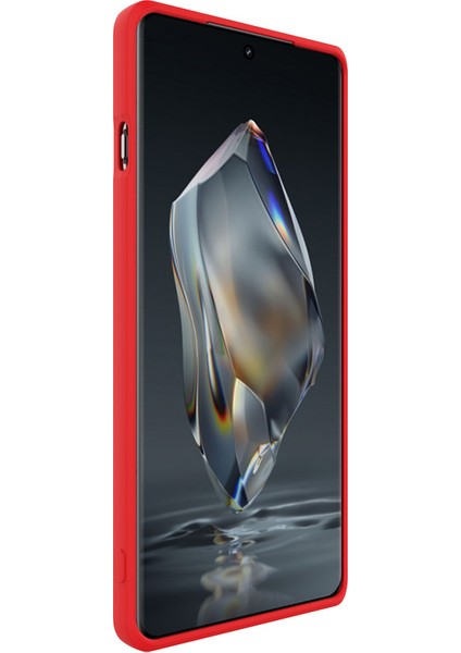 Imak Uc-4 Serisi Oneplus Ace 3 5G/12R 5g Kılıf Düz Kenar Yumuşak Tpu Telefon Kılıfı-Kırmızı (Yurt Dışından)