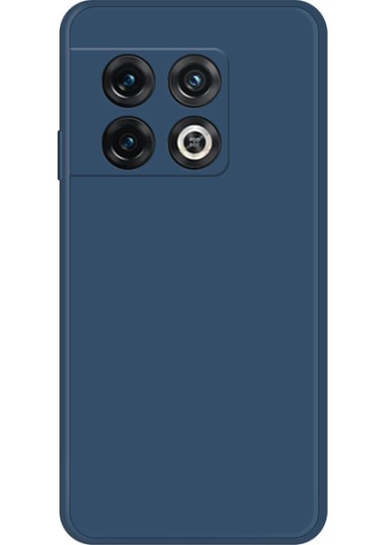 Oneplus 10 Pro 5g Ka Tpu+Mikrofiber Astar Cep Telefonu Koruyucu Kılıf Düz Kenar Telefon Arka Kapağı-Koyu Mavi (Yurt Dışından)