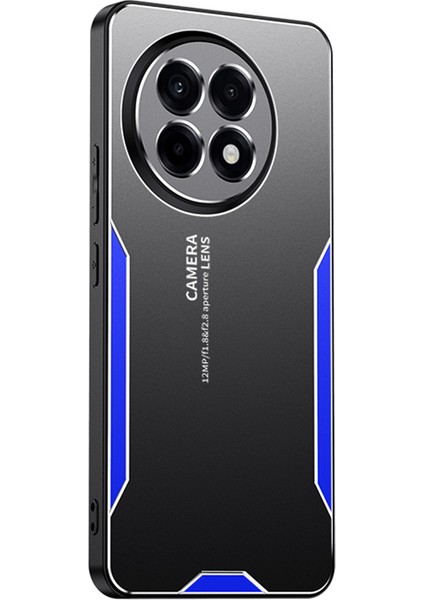 Oneplus Ace 5 5g/ace 5 Pro 5g Telefon Kılıfı Alüminyum Alaşımlı Tpu Pc Arka Kapak-Mavi (Yurt Dışından)