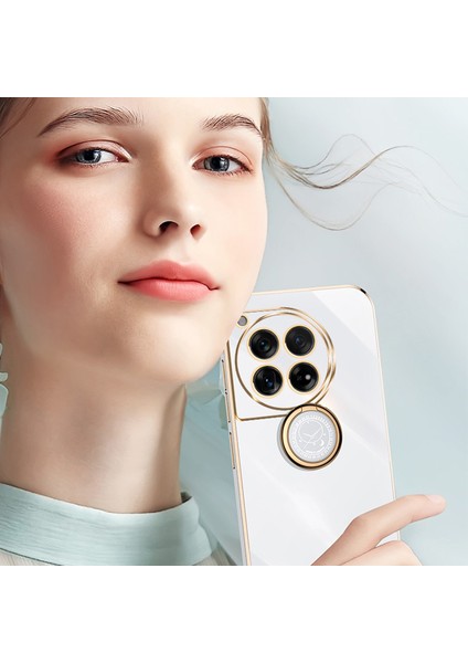 Xınlı Oneplus 12 5g Kılıf Elektrokaplama Tpu Kapak Halkalı Ayaklı-Siyah (Yurt Dışından) fırsatları