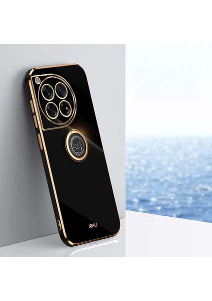 Xınlı Oneplus 12 5g Kılıf Elektrokaplama Tpu Kapak Halkalı Ayaklı-Siyah (Yurt Dışından) indirimleri