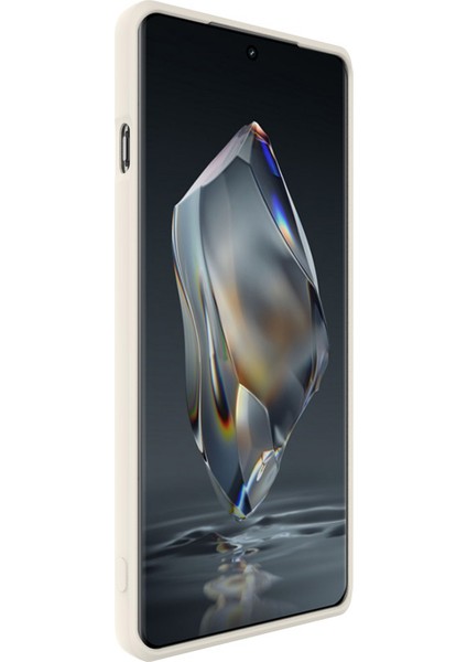 Imak Uc-4 Serisi Oneplus Ace 3 5G/12R 5g Kılıf Düz Kenar Yumuşak Tpu Telefon Kılıfı-Beyaz (Yurt Dışından)