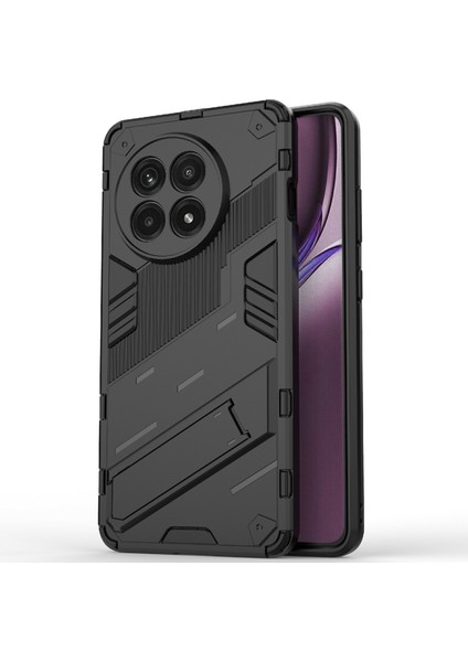Oneplus 13R 5g/ace 5 5g/ace 5 Pro 5g Pc + Tpu Darbeye Dayanıklı Kılıf Kickstand ile Telefon Kılıfı-Siyah (Yurt Dışından)