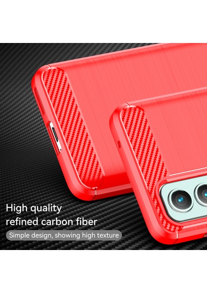 1.8mm Hava Yastığı Tpu Kılıf Fırçalanmış Yüzey Karbon Fiber Doku Telefon Kılıfı Isı Dağıtma Tasarımı ile Oneplus Nord 2 5g-Kırmızı (Yurt Dışından) fiyatları