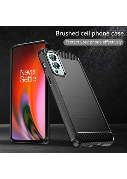 1.8mm Hava Yastığı Tpu Kılıf Fırçalanmış Yüzey Karbon Fiber Doku Telefon Kılıfı Isı Dağıtma Tasarımı ile Oneplus Nord 2 5g-Siyah (Yurt Dışından) indirimleri
