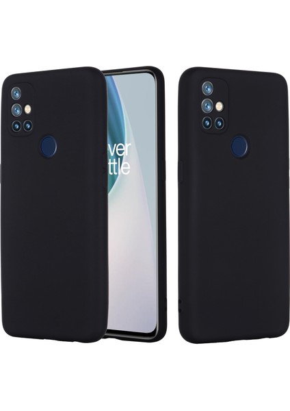 Oneplus Nord N10 5g-Siyah Için Darbeye Dayanıklı Yumuşak Sıvı Silikon Telefon Kılıfı (Yurt Dışından)
