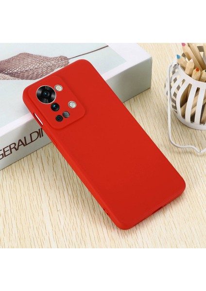 Oneplus Nord 2t 5g Silikon Telefon Kılıfı Düşmeye Dayanıklı Tampon Kapak Cep Telefonu Koruyucu-Kırmızı (Yurt Dışından) indirimleri