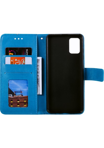 Oneplus Nord 2 5g-Blue Için Pu Deri Baskılı Mandala Desenli Cüzdan Standı Kılıf Kayışlı (Yurt Dışından) fırsatları