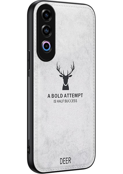 Oneplus Ace 3V 5g Koruyucu Kılıf Geyik Desenli Deri+Pc+Tpu Telefon Kılıfı-Gri (Yurt Dışından)