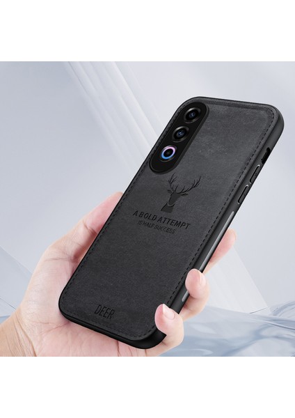 Oneplus Ace 3V 5g Koruyucu Kılıf Geyik Desenli Deri+Pc+Tpu Telefon Kılıfı-Gri (Yurt Dışından)