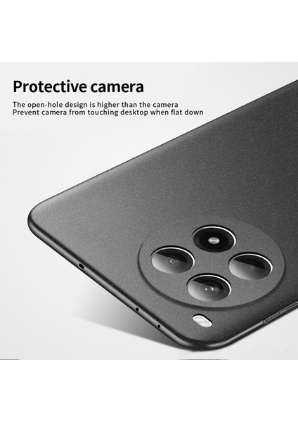 Mofı Shield Mat Serisi Oneplus Ace 3 Pro 5g Kılıf Ipeksi His Sert Pc Telefon Kılıfı-Yeşil (Yurt Dışından)