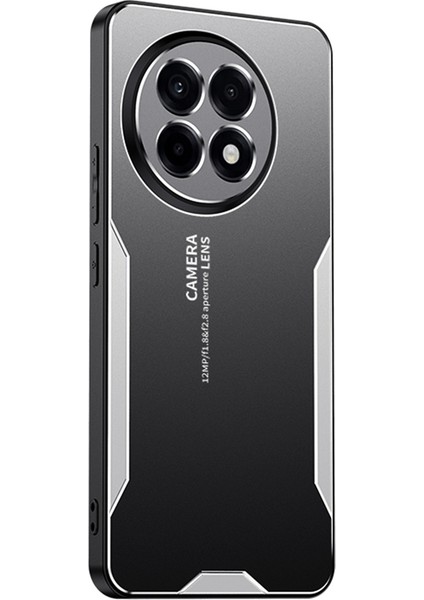 Oneplus Ace 5 5g/ace 5 Pro 5g Telefon Kılıfı Alüminyum Alaşımlı Tpu Pc Arka Kapak-Gümüş (Yurt Dışından)