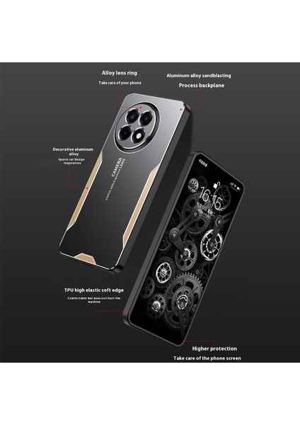 Oneplus Ace 5 5g/ace 5 Pro 5g Telefon Kılıfı Alüminyum Alaşımlı Tpu Pc Arka Kapak-Gümüş (Yurt Dışından) indirimleri