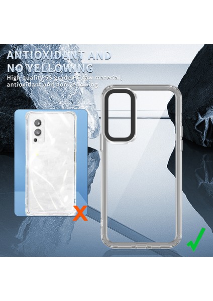 Oneplus Nord 2 5g Kılıf Pc+Tpu Darbeye Dayanıklı Akıllı Telefon Kılıfı-Şeffaf Mor (Yurt Dışından) fırsatları