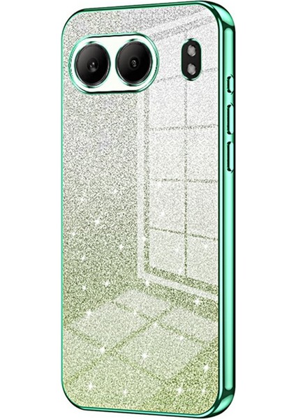 Oneplus Nord 4 Kılıf Galvanik Degrade Parıltılı Tpu Telefon Kılıfı-Yeşil (Yurt Dışından)