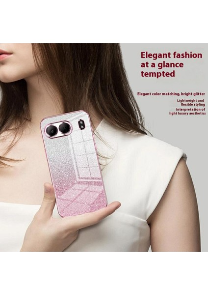 Oneplus Nord 4 Kılıf Galvanik Degrade Parıltılı Tpu Telefon Kılıfı-Yeşil (Yurt Dışından)
