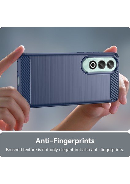 Oneplus Nord Ce4 5g Kılıf Karbon Fiber Doku Tpu Telefon Kılıfı -Mavi (Yurt Dışından)