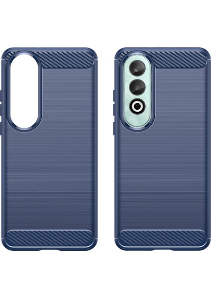 Oneplus Nord Ce4 5g Kılıf Karbon Fiber Doku Tpu Telefon Kılıfı -Mavi (Yurt Dışından)