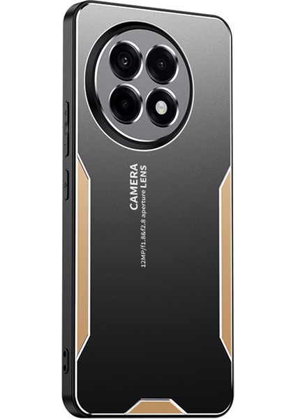 Oneplus Ace 5 5g/ace 5 Pro 5g Telefon Kılıfı Alüminyum Alaşımlı Tpu Pc Arka Kapak-Altın (Yurt Dışından)