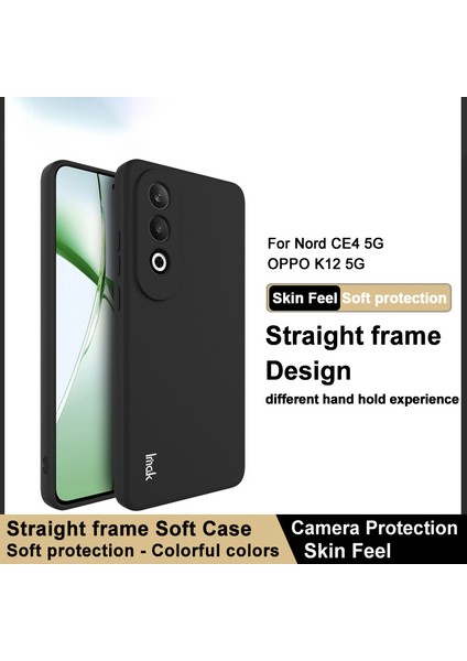 Imak Uc-4 Serisi Oneplus Nord Ce4 5g/oppo K12 Kılıfı Düz ​​kenar Tpu Telefon Kılıfı Düşmeye Karşı Telefon Kabuğu-Siyah (Yurt Dışından) fiyatları