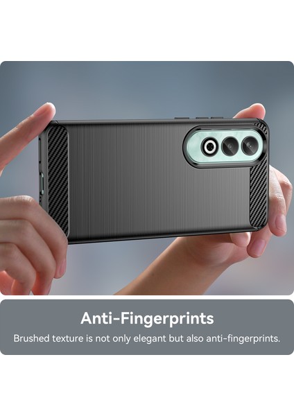 Oneplus Nord Ce4 5g Kılıf Karbon Fiber Doku Tpu Telefon Kılıfı -Siyah (Yurt Dışından)