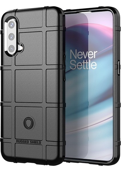 Sağlam Kare Izgara Doku Kırılmaya Dayanıklı Tpu Koruyucu Kılıf Kabuğu Oneplus Nord Ce 5g-Siyah (Yurt Dışından)