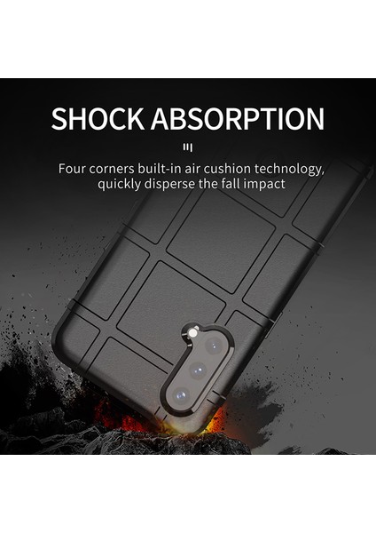 Sağlam Kare Izgara Doku Kırılmaya Dayanıklı Tpu Koruyucu Kılıf Kabuğu Oneplus Nord Ce 5g-Siyah (Yurt Dışından) fiyatları