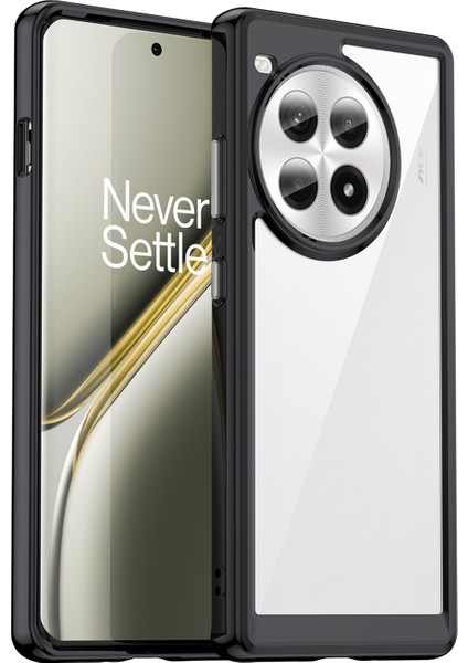 Oneplus Ace 3 Pro 5g Kılıf Tpu+Akrilik Şeffaf Arka Telefon Kılıfı-Siyah (Yurt Dışından)