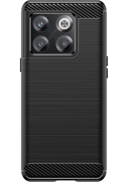 Oneplus Ace Pro 5g Telefon Kabuk Kılıfı Parmak Izi Önleyici Fırçalanmış Karbon Fiber Doku Yumuşak Tpu Telefon Kılıfı-Siyah (Yurt Dışından)