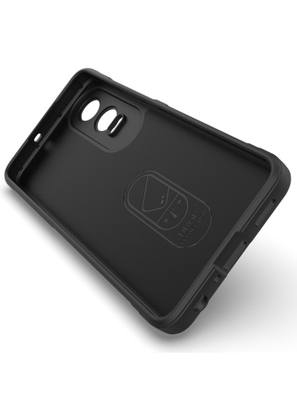 Oneplus Nord Ce4 Lite 5g/oppo K12X 5g (Çin) Kılıf Düşmeye Dayanıklı Yumuşak Tpu Cep Telefonu Kılıfı-Siyah (Yurt Dışından)