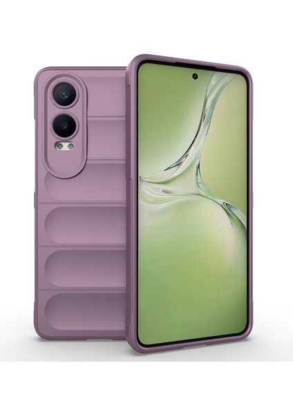 Oneplus Nord Ce4 Lite 5g/oppo K12X 5g (Çin) Kılıf Düşmeye Dayanıklı Yumuşak Tpu Cep Telefonu Kılıfı-Açık Mor (Yurt Dışından)