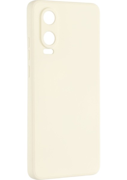 Oneplus Nord Ce4 Lite 5g/oppo K12X 5g (Çin) Kılıf Tpu Arka Yumuşak Çizilmez Fiber Astar Telefon Kılıfı-Beyaz (Yurt Dışından)