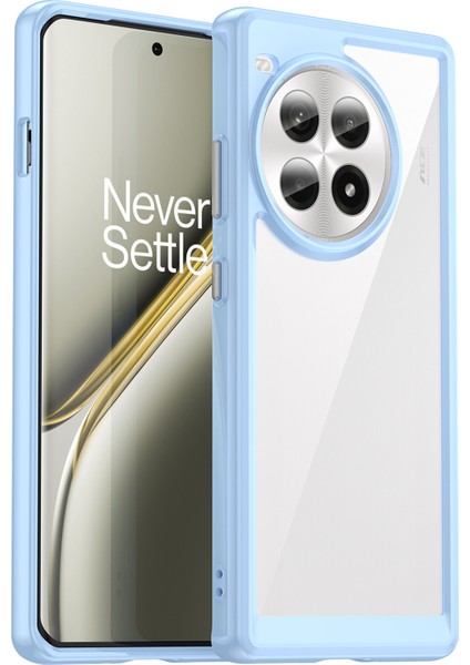 Oneplus Ace 3 Pro 5g Kılıf Tpu+Akrilik Şeffaf Arka Telefon Kılıfı-Mavi (Yurt Dışından)