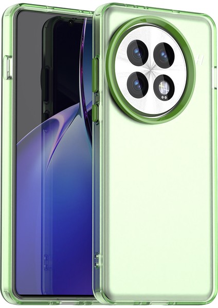 Oneplus 13 Kılıf Pc+Tpu+Pet Mat Düşmeye Karşı Telefon Arka Kapağı-Yeşil (Yurt Dışından)