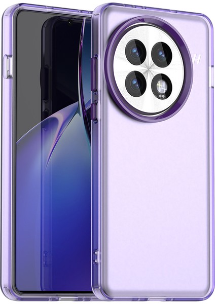 Oneplus 13 Kılıf Pc+Tpu+Pet Mat Düşmeye Karşı Telefon Arka Kapağı-Mor (Yurt Dışından)