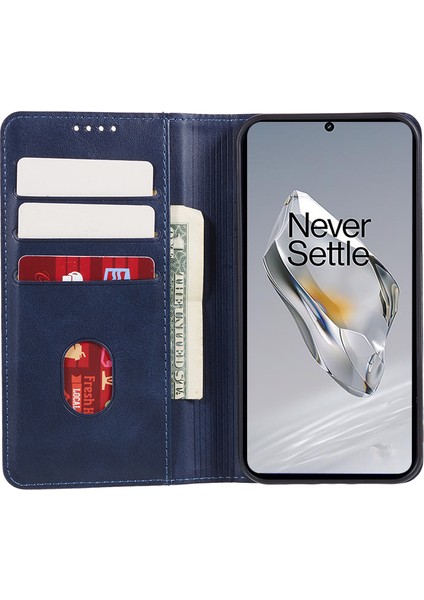 Oneplus 12 5g Manyetik Kılıf Dana Dokusu Pu Deri Akıllı Telefon Kılıfı-Mavi (Yurt Dışından) fırsatları